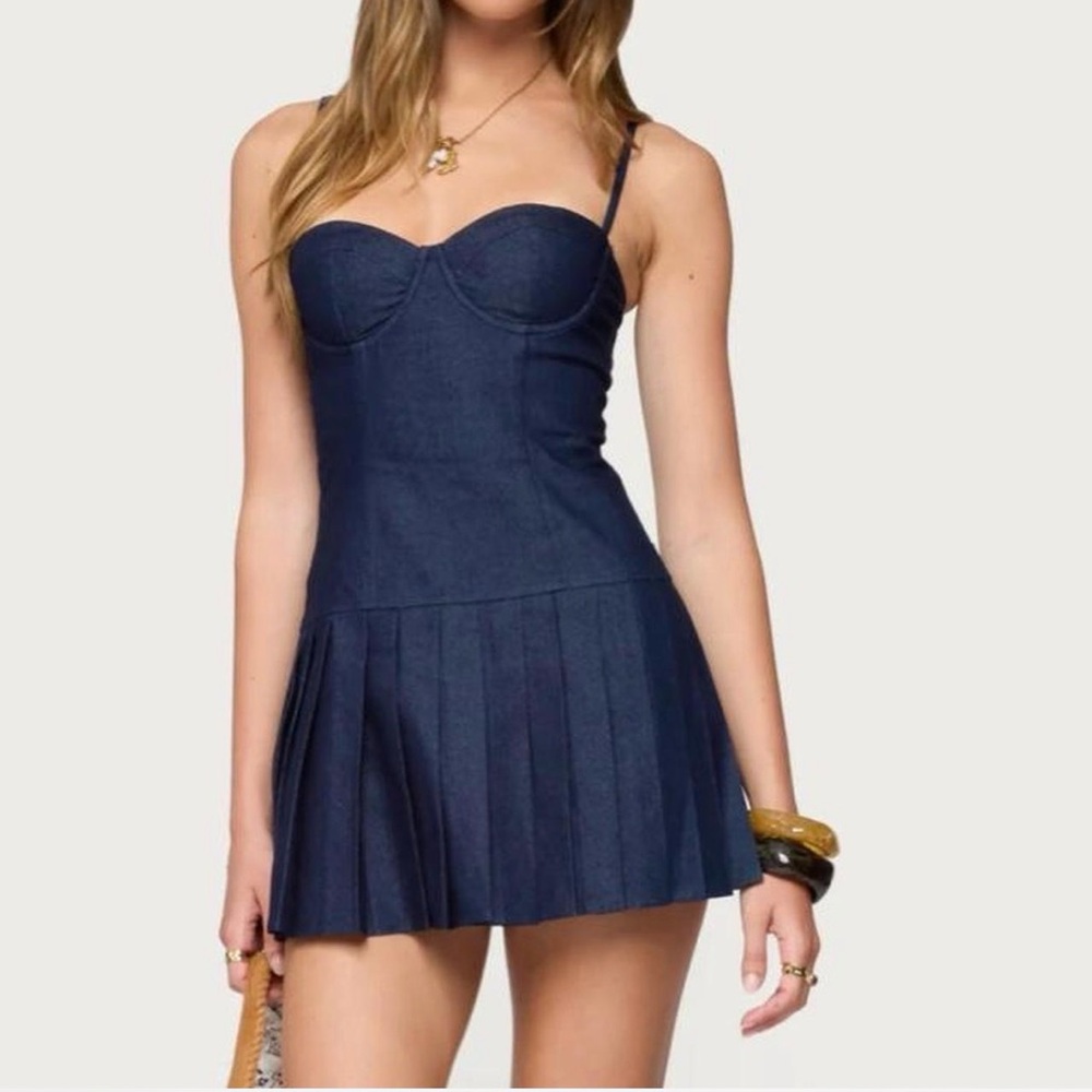 Edikted Navy Mini Dress
